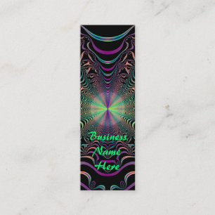 Visita Mini Abstrato Pastel Fractal Web Bookmark Cartão de vis