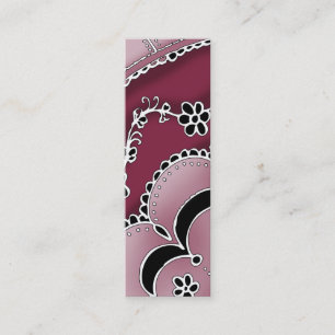 Visita Mini Atriz Ator Modelo de cartão de negócios Magra