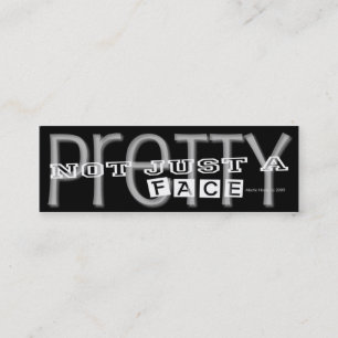 Visita Mini Bonito rosto - Cartão pessoal de mídia social