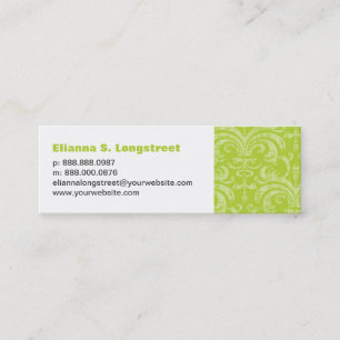 Visita Mini Cartão de assunto pessoal da flor de lis