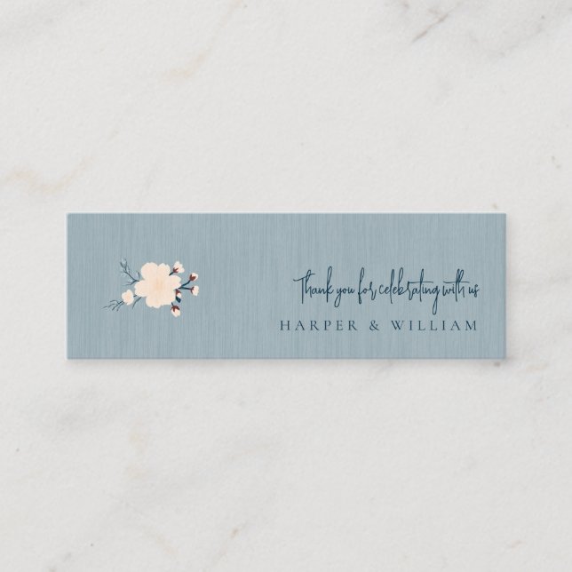 Visita Mini cartão de casamento das redes sociais japandi qr (Frente)