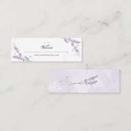 Visita Mini Cartão de cerimônia de casamento da lavanda de águ