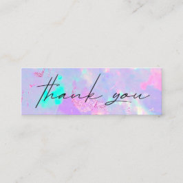 Visita Mini cartão de desconto de gemstone opal roxo