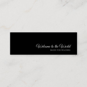 Visita Mini Cartão de favorito personalizado preto   Leitor In