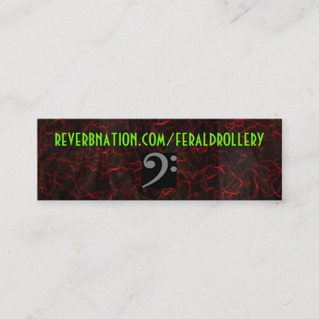 Visita Mini Cartão de Reverbnation FD (Frente)