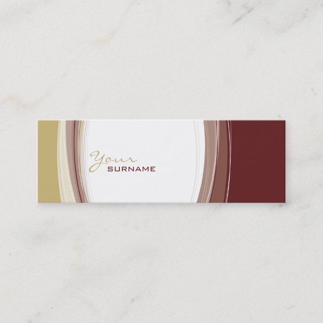 Visita Mini CARTÃO DE VISITA: Curvas 10 (Frente)