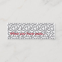 Cartão magro do controlo de pragas