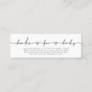 Visita Mini Escrito branco bonito Livros para o cartão de soli