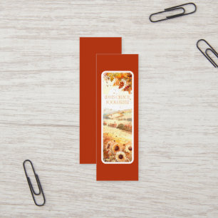 Visita Mini Folhas rangem nos livros - Cartão de marcador