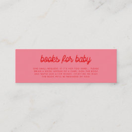 Visita Mini Livros de Vintagem Retro Rosa Rosa para cartão de 