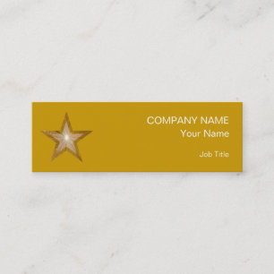 Visita Mini modelo de cartão de negócios da Estrela Dourada - 
