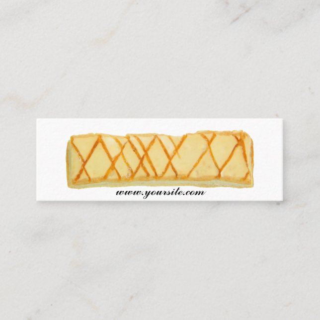 Visita Mini Modelo de cartão de negócios da padaria (Frente)