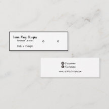 Modelo de cartão de negócios para Exibição de Joia