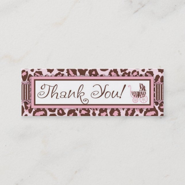 Visita Mini Rosa magro do cartão de presente da menina TY da (Frente)