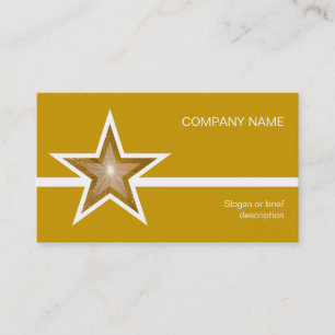 Visita modelo de cartão de negócios branco Dourado Star d