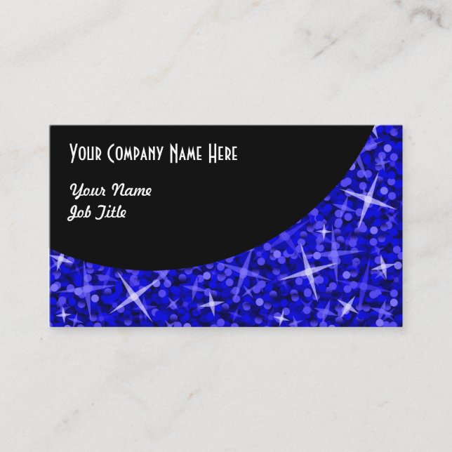 Visita Modelo de cartão de negócios da Curva Negra Azul E (Frente)