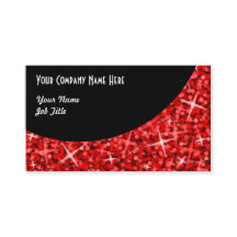 Modelo de cartão de negócios da Curva Negra Vermel