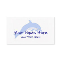 Modelo de cartão de negócios da dança do golfinho