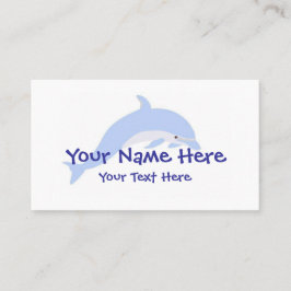 Visita Modelo de cartão de negócios da dança do golfinho