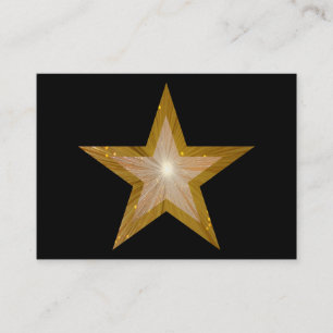 Visita modelo de cartão de negócios da Estrela Dourada pr