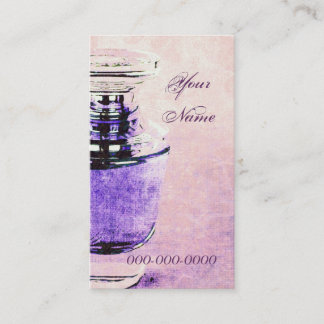 Visita modelo de cartão de negócios da garrafa de perfume