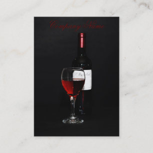 Visita Modelo de cartão de negócios da garrafa de vinho