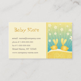 Visita Modelo de cartão de negócios da loja do bebê
