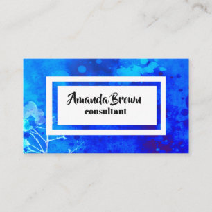 Visita modelo de cartão de negócios de arte natural em az