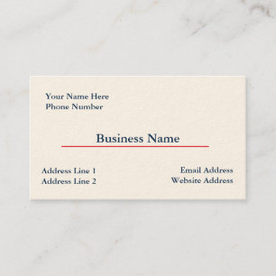 Visita Modelo de cartão de negócios de creme