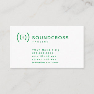 Visita Modelo de cartão de negócios de logotipo Cross & S