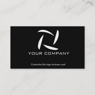 Visita Modelo de cartão de negócios de logotipo simples