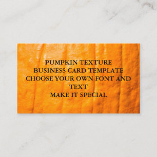 VISITA MODELO DE CARTÃO DE NEGÓCIOS DE TEXTURA DE PUMPK