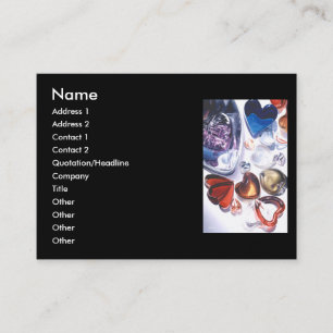 Visita Modelo de cartão de negócios de vidro da aguarel