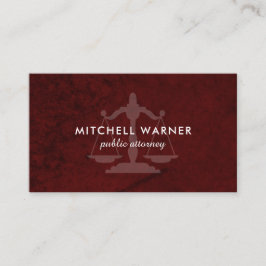 Visita Modelo de cartão de negócios do advogado