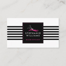 Visita Modelo de cartão de negócios do cabeleireiro