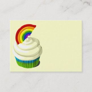 Visita Modelo de cartão de negócios do cupcake do