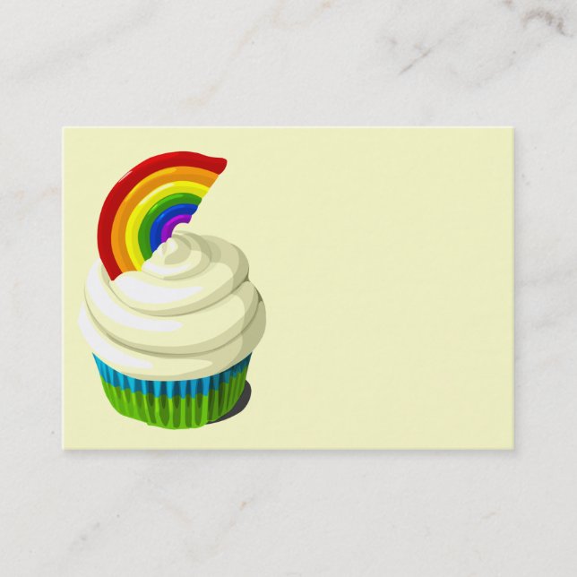 Visita Modelo de cartão de negócios do cupcake do (Frente)