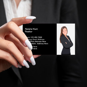 Visita Modelo de cartão de negócios do Realtor de Fotos