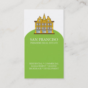 Visita Modelo de cartão de negócios dos bens imobiliár