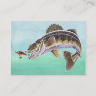 Visita Modelo de cartão de negócios dos WALLEYE