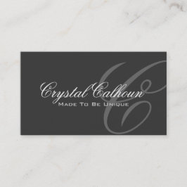 Visita Modelo de cartão de negócios elegante do monograma