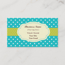 Visita Modelo de cartão de negócios Funky Bolinhas