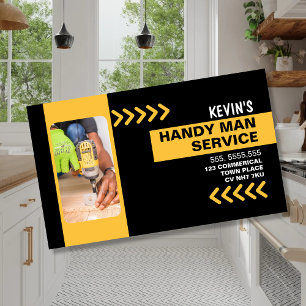 Visita Modelo de cartão de negócios Handyman Profissional