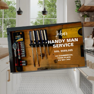 Visita Modelo de cartão de negócios Handyman Profissional