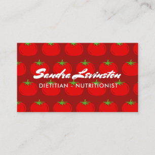 Visita modelo de cartão de negócios nutricionista dieti