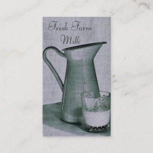 Visita Modelo de cartão de negócios orgânico do leite 