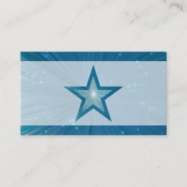 Visita Modelo de cartão de negócios pálido da Estrela Azu