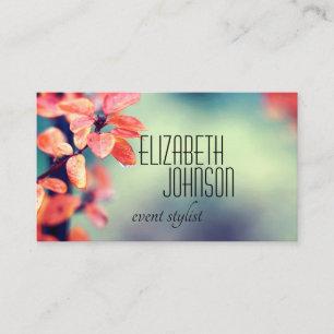 Visita modelo de cartão de negócios personalizado de natu