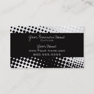 Visita Modelo de cartão de negócios ** pop art 4