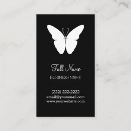 Visita Modelo de cartão de negócios preto & branco da